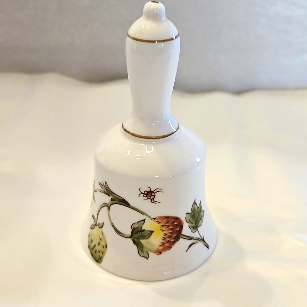 Coalport "Strawberry" porcelain bell.